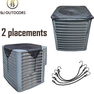 Outdoors Central Air Conditioner Cover for Outside Units, Black Top Net